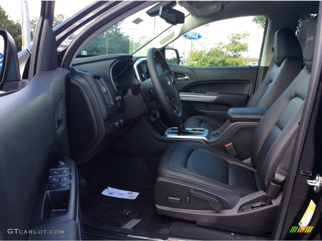 Jet Black Interior 2020 Chevrolet Colorado Z71 Crew Cab 4x4 Photo #135338074