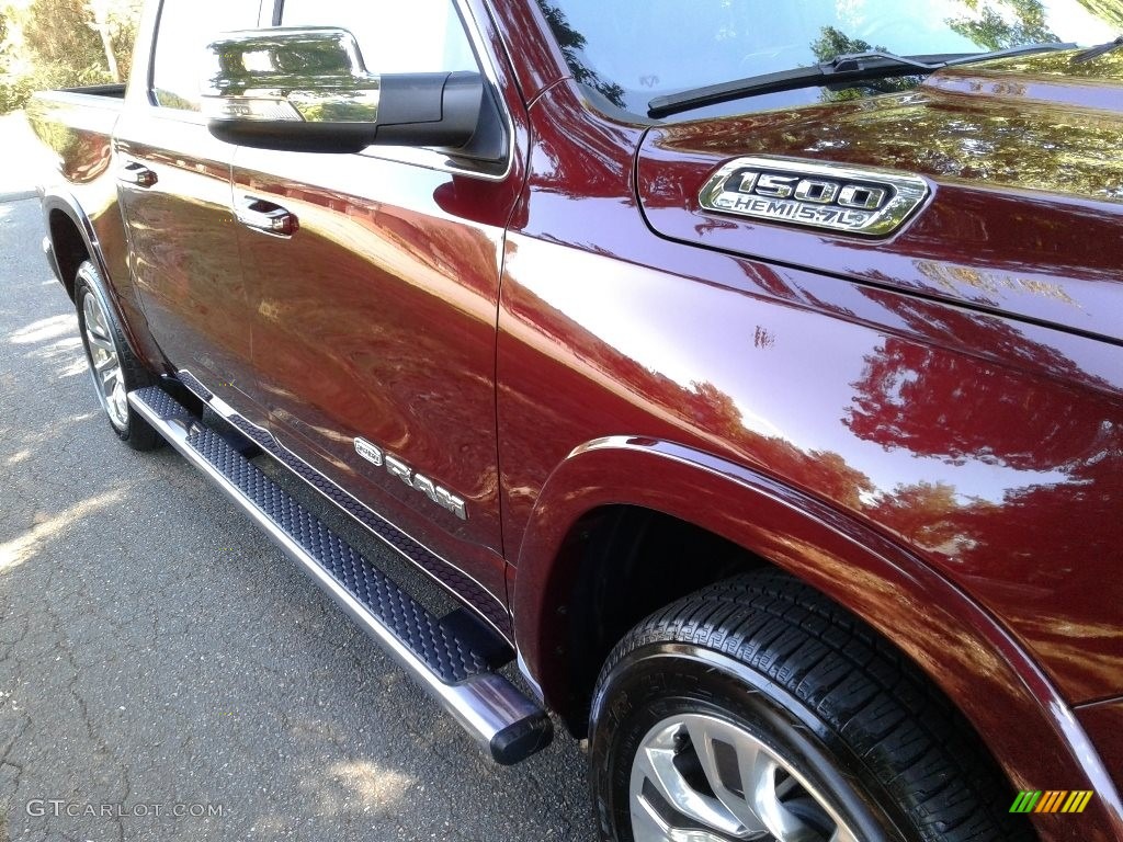 2019 1500 Long Horn Crew Cab 4x4 - Delmonico Red Pearl / Black/New Saddle photo #34