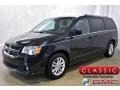 2018 Black Onyx Crystal Pearl Dodge Grand Caravan SXT  photo #1