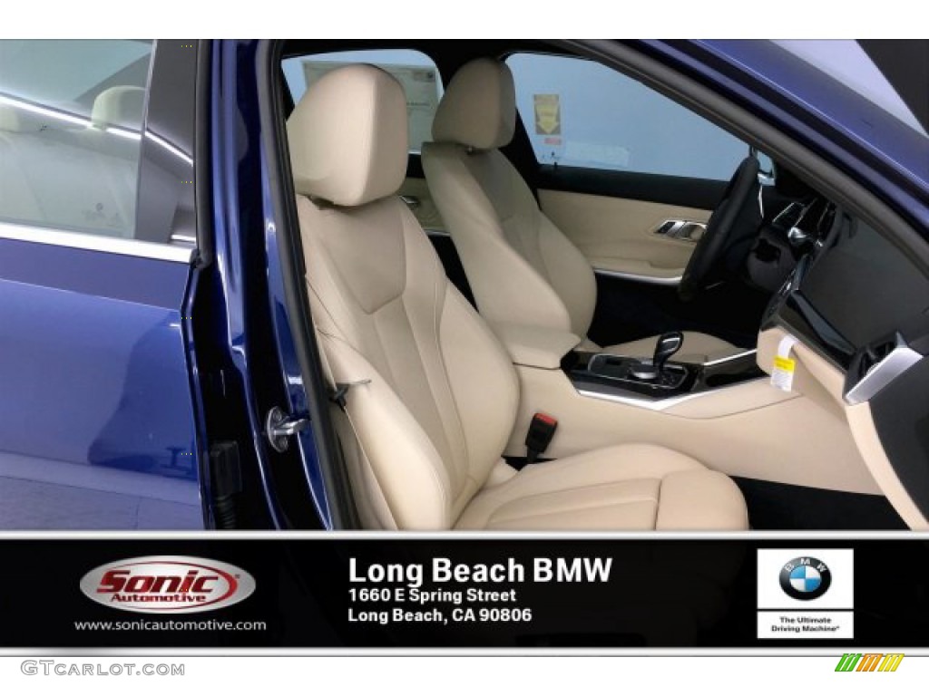 2020 3 Series 330i Sedan - Mediterranean Blue Metallic / Canberra Beige photo #6