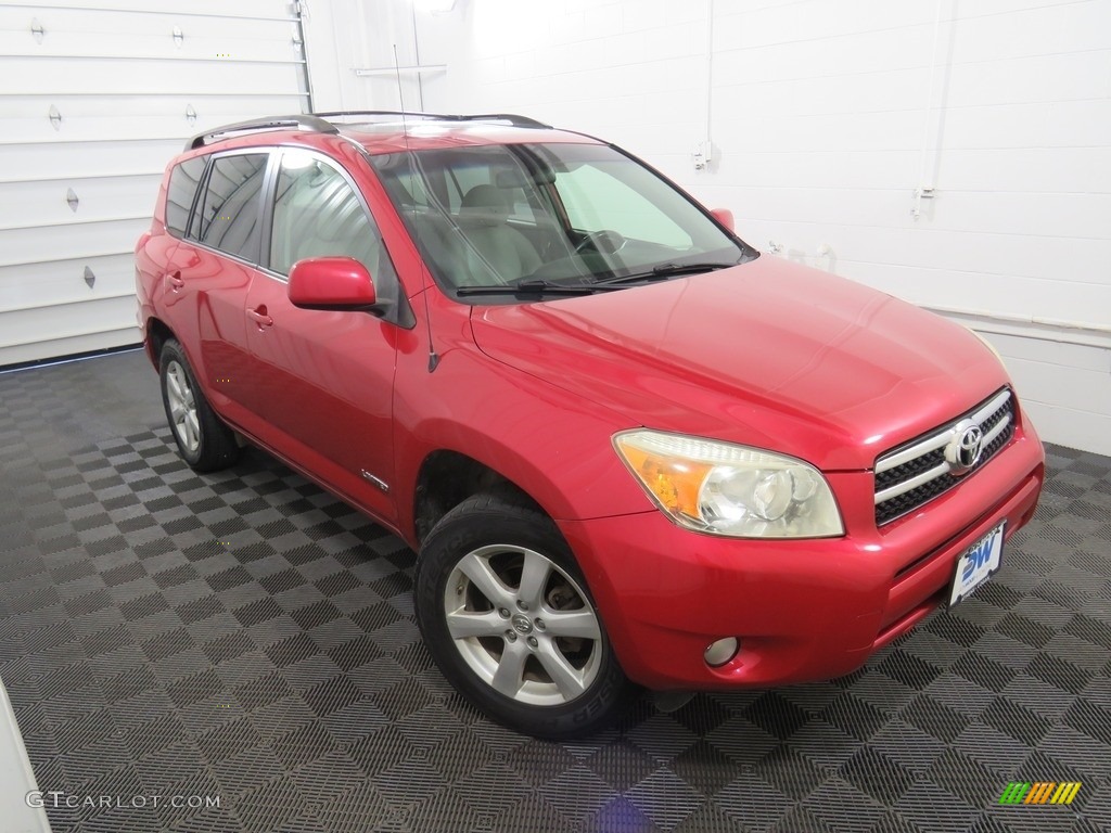 2008 RAV4 Limited 4WD - Barcelona Red Pearl / Ash photo #4