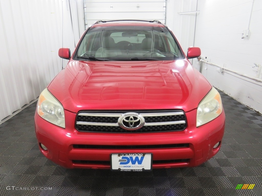 2008 RAV4 Limited 4WD - Barcelona Red Pearl / Ash photo #6