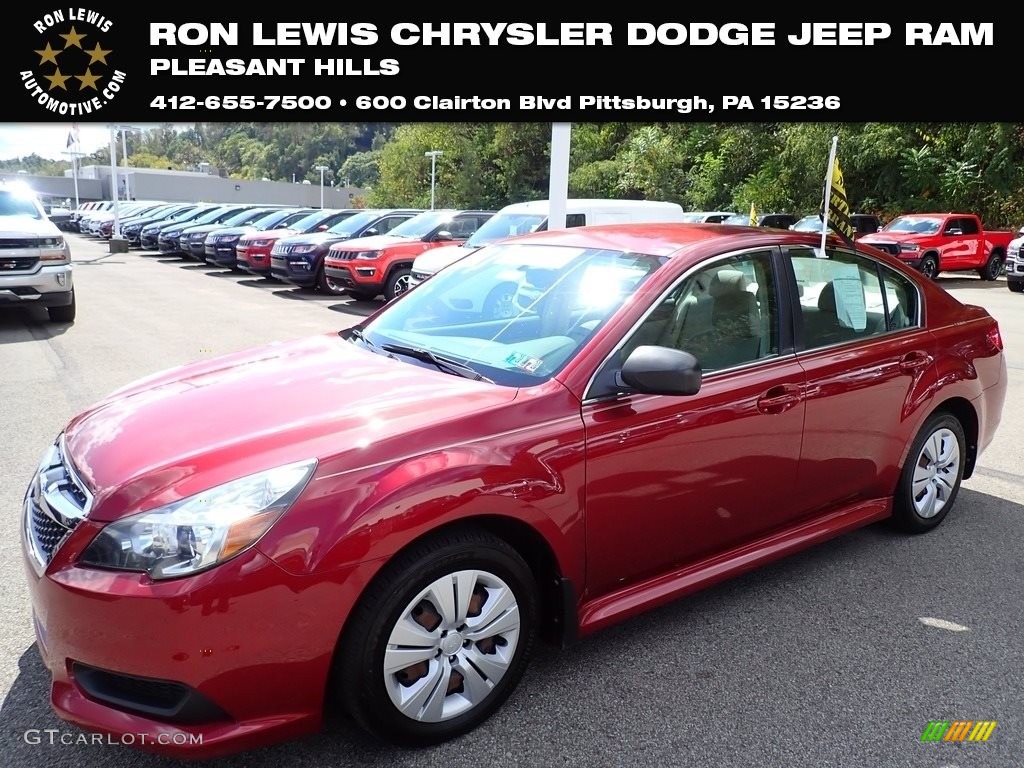 2014 Legacy 2.5i Premium - Venetian Red Pearl / Ivory photo #1