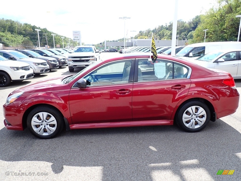 2014 Legacy 2.5i Premium - Venetian Red Pearl / Ivory photo #2