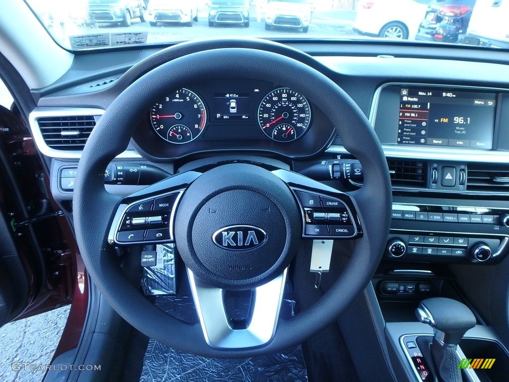 2020 Kia Optima LX Black Steering Wheel Photo #135344377