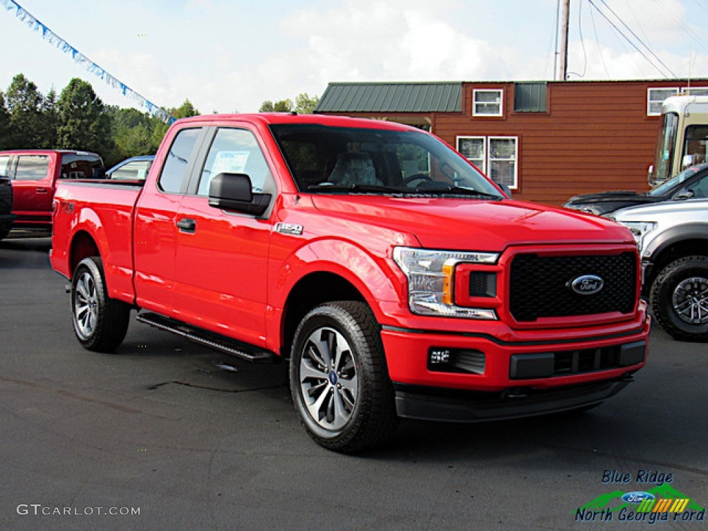 2019 F150 STX SuperCab 4x4 - Race Red / Black photo #7