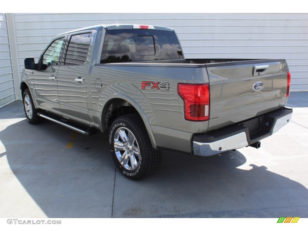 2019 F150 Lariat SuperCrew 4x4 - Silver Spruce / Black photo #6