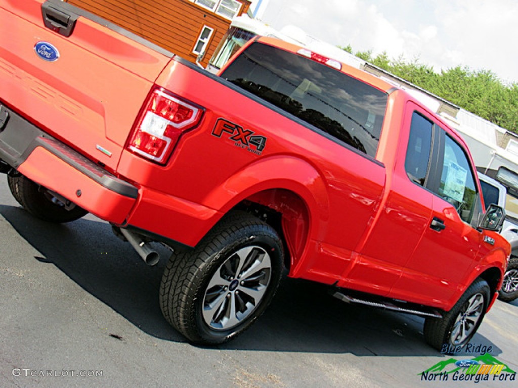 2019 F150 STX SuperCab 4x4 - Race Red / Black photo #31