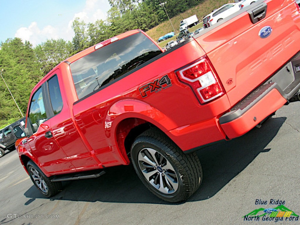 2019 F150 STX SuperCab 4x4 - Race Red / Black photo #32