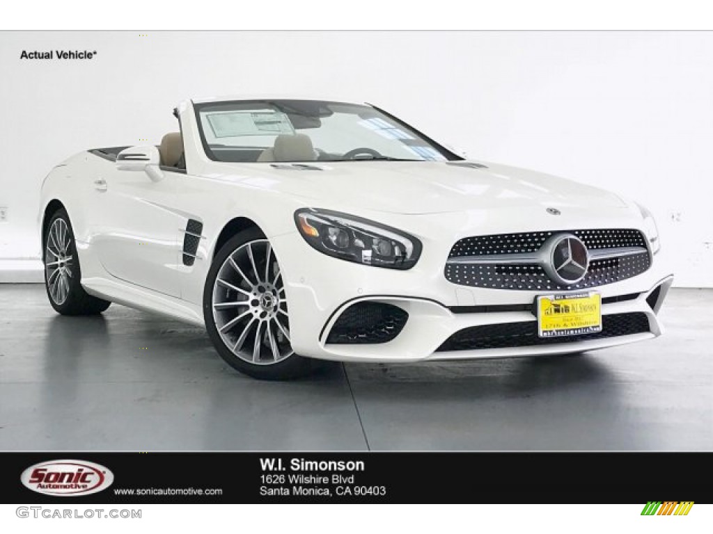 2020 SL 550 Roadster - designo Diamond White Metallic / Ginger Beige/Espresso Brown photo #1