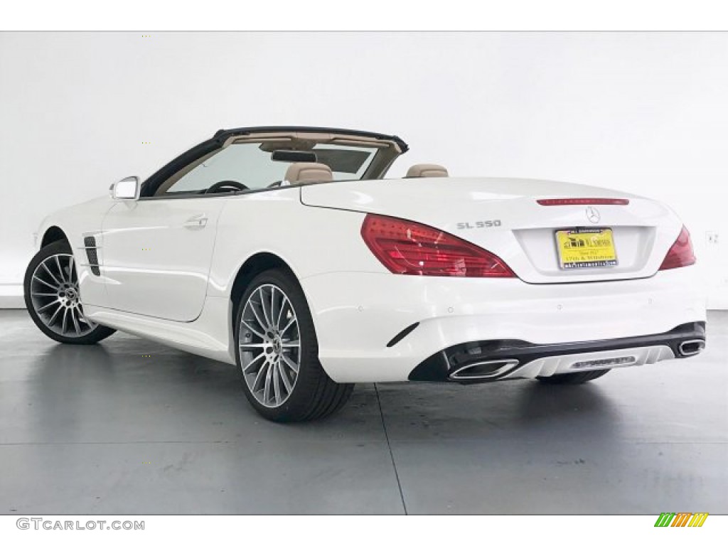 2020 SL 550 Roadster - designo Diamond White Metallic / Ginger Beige/Espresso Brown photo #2