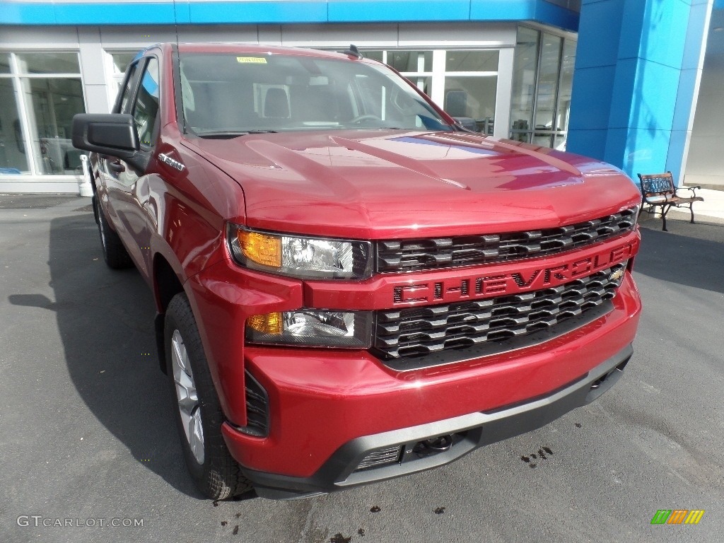 2020 Silverado 1500 Custom Double Cab 4x4 - Cajun Red Tintcoat / Jet Black photo #2