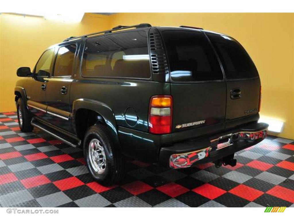 2001 Suburban 2500 LT 4x4 - Forest Green Metallic / Tan photo #23