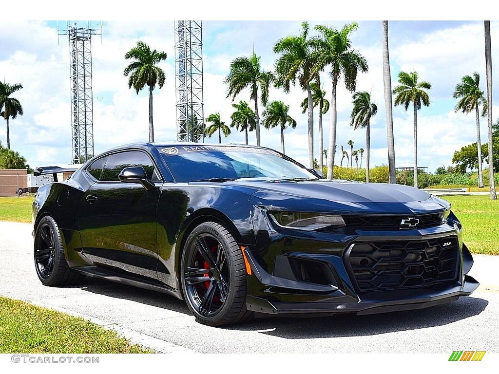 Black 2019 Chevrolet Camaro ZL1 Coupe Exterior Photo #135347864