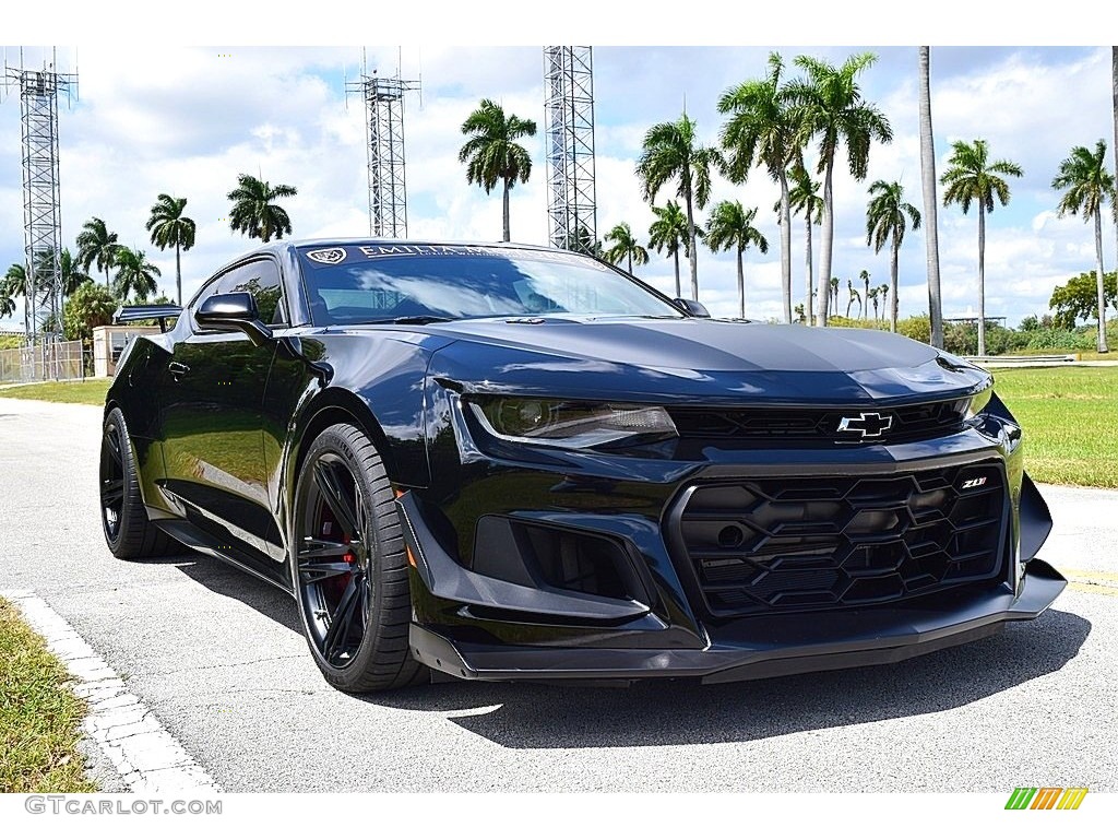 2019 Camaro ZL1 Coupe - Black / Jet Black photo #4
