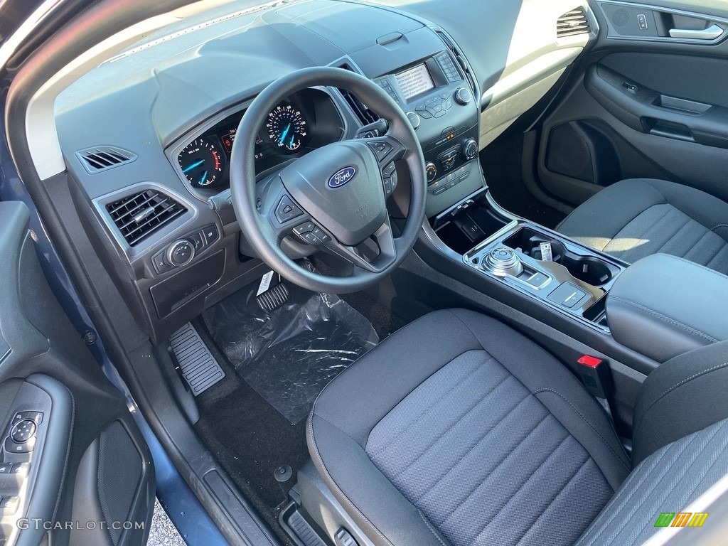 Ebony Interior 2019 Ford Edge SE AWD Photo #135347951