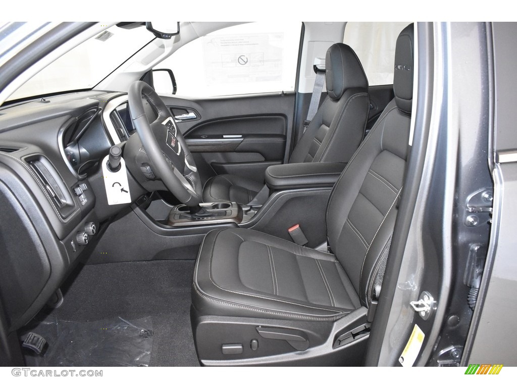 Jet Black Interior 2020 GMC Canyon Denali Crew Cab 4WD Photo #135349898