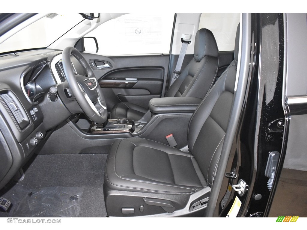 Jet Black Interior 2020 GMC Canyon SLT Crew Cab 4x4 Photo #135350060