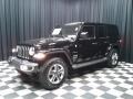 2020 Black Jeep Wrangler Unlimited Sahara 4x4  photo #2