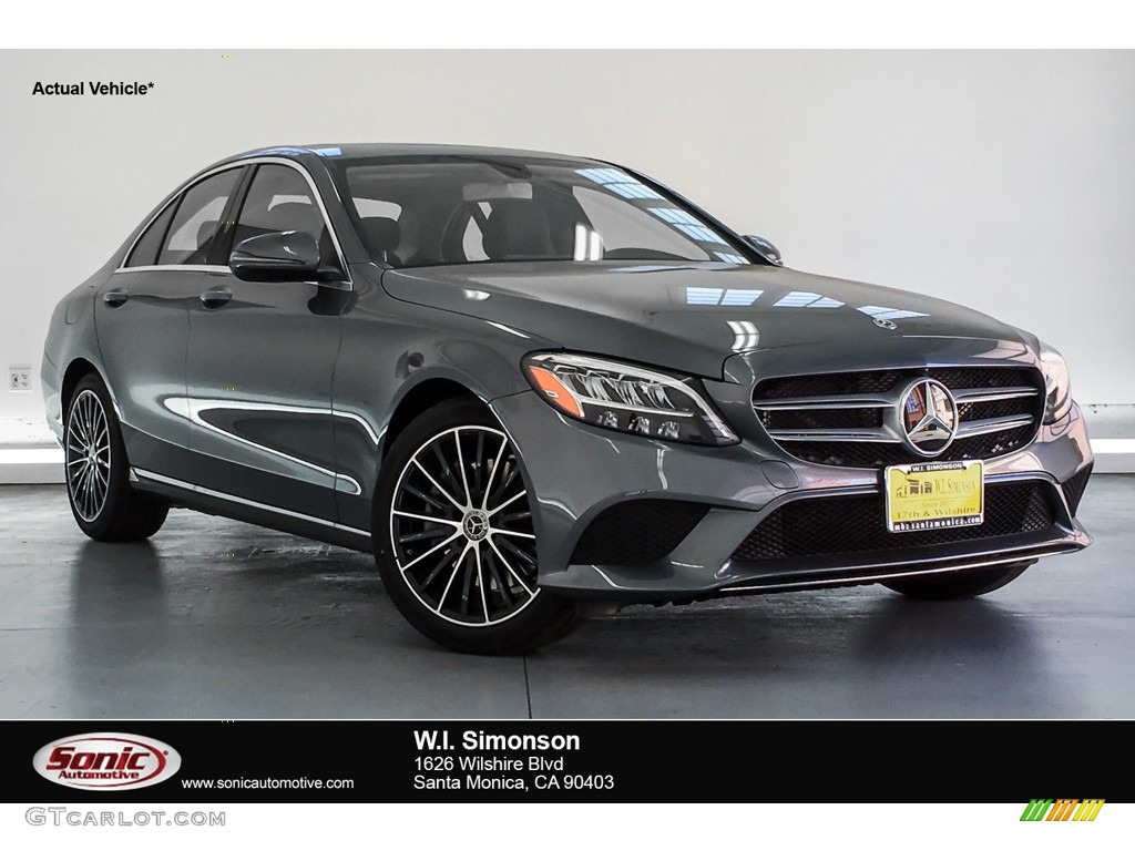 2019 C 300 Sedan - Selenite Grey Metallic / Magma Grey/Black photo #1