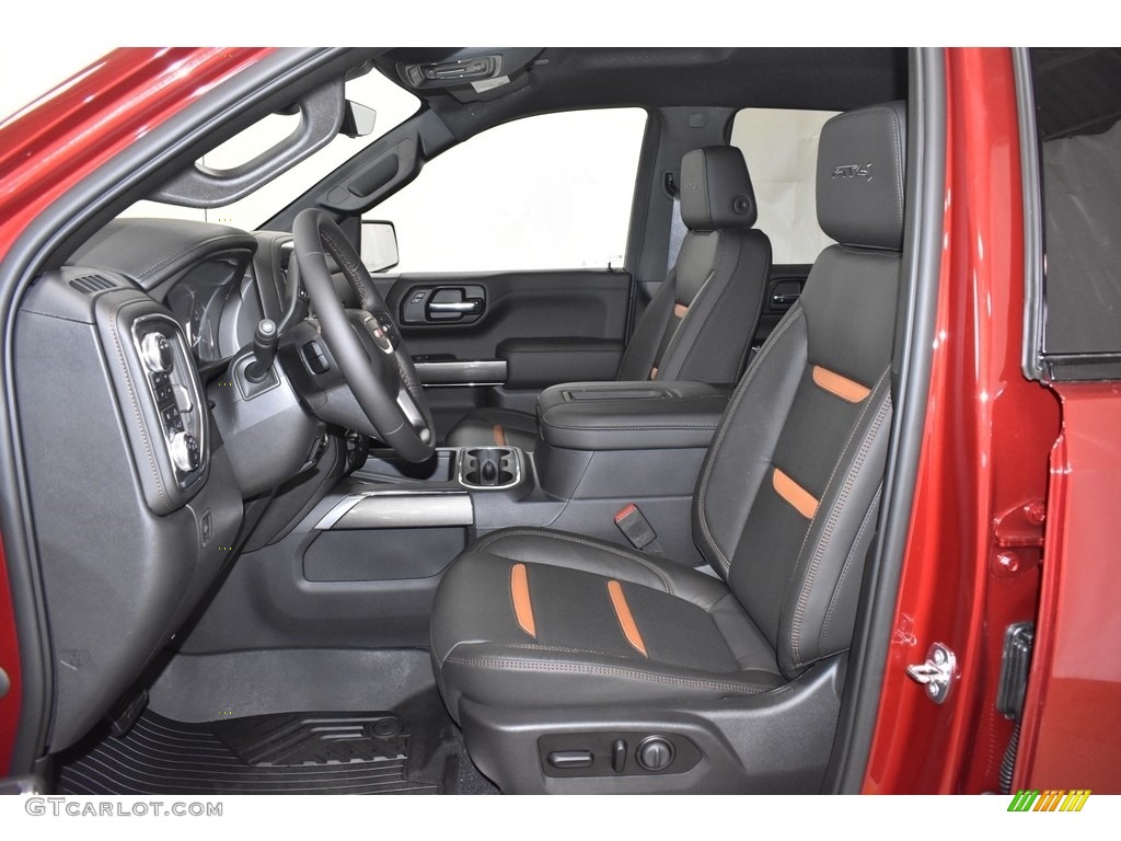 Jet Black Interior 2020 GMC Sierra 1500 AT4 Crew Cab 4WD Photo #135351305