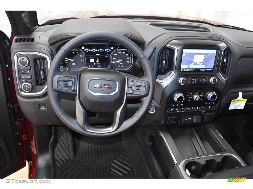2020 GMC Sierra 1500 AT4 Crew Cab 4WD Jet Black Dashboard Photo #135351338