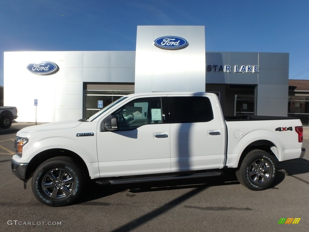 2019 F150 XLT SuperCrew 4x4 - Oxford White / Earth Gray photo #1