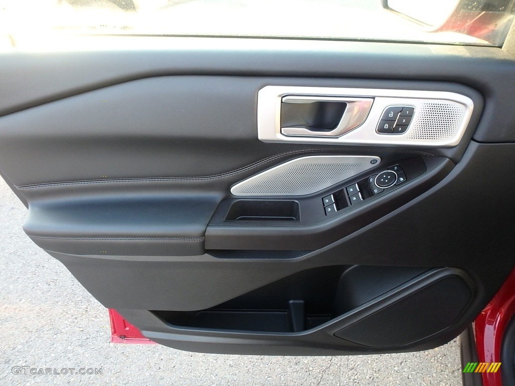 2020 Ford Explorer Platinum 4WD Ebony Door Panel Photo #135352626