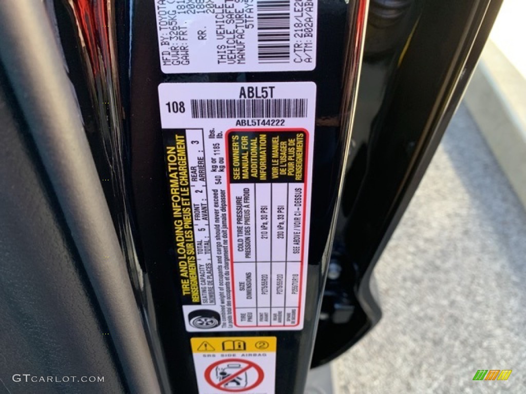 2020 Toyota Tundra 1794 Edition CrewMax 4x4 Info Tag Photos