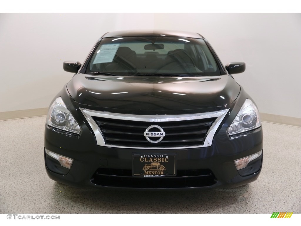2013 Altima 2.5 S - Super Black / Charcoal photo #2