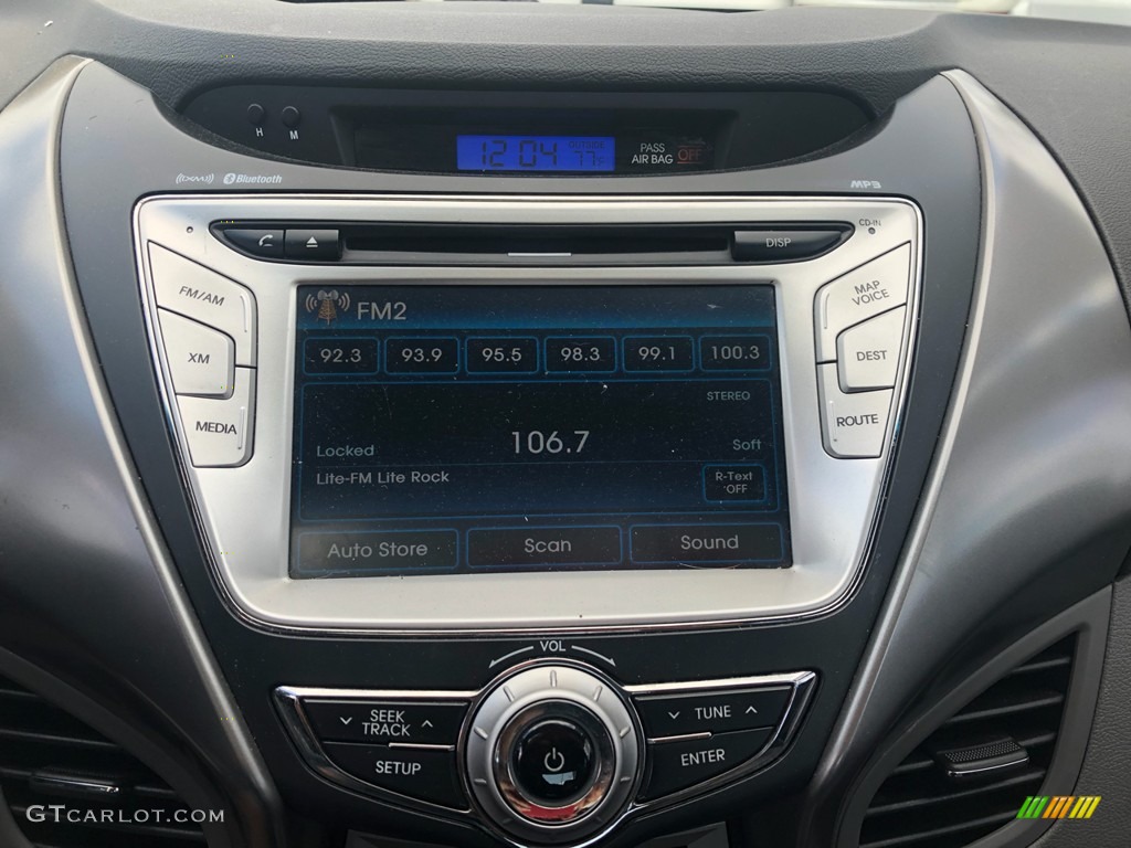 2012 Elantra Limited - Midnight Black / Black photo #11