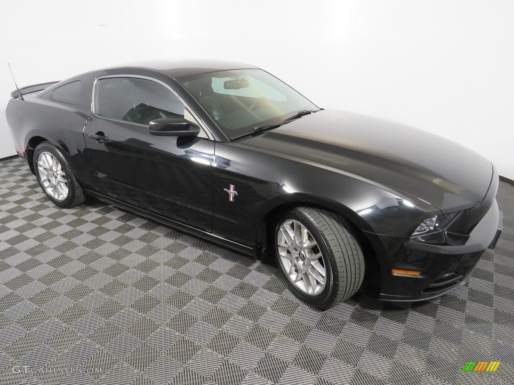 2014 Mustang V6 Premium Coupe - Black / Charcoal Black photo #14