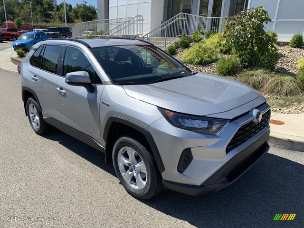 Silver Sky Metallic 2019 Toyota RAV4 LE AWD Hybrid Exterior Photo #135353731