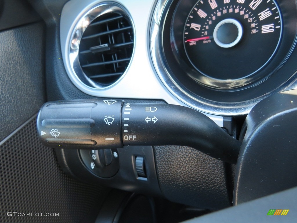 2014 Mustang V6 Premium Coupe - Black / Charcoal Black photo #25