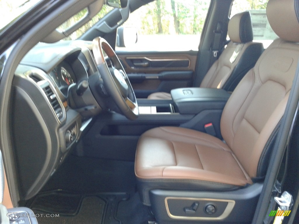 New Saddle/Black Interior 2020 Ram 1500 Longhorn Crew Cab 4x4 Photo #135354089