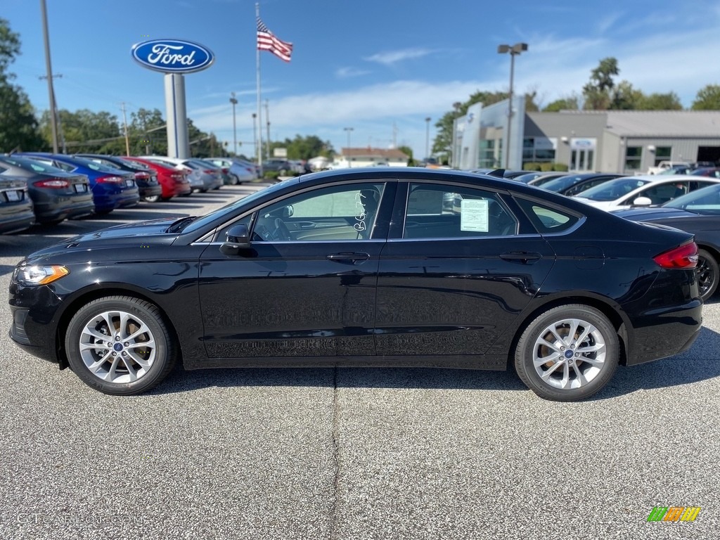 Agate Black 2020 Ford Fusion SE Exterior Photo #135355655