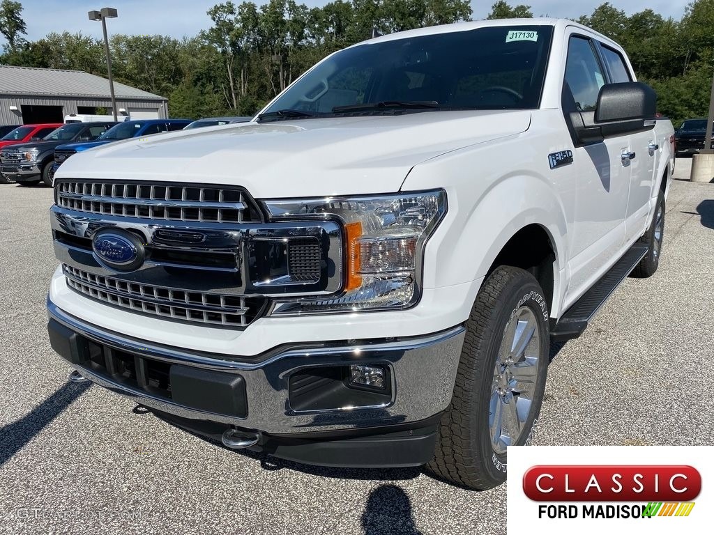 2019 F150 XLT SuperCrew 4x4 - Oxford White / Earth Gray photo #1