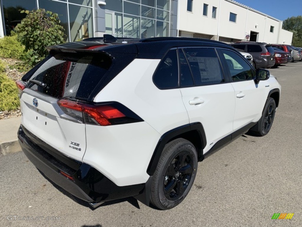 2019 RAV4 XSE AWD Hybrid - Blizzard White Pearl / Black photo #5
