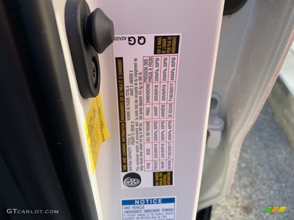 2019 Toyota RAV4 XSE AWD Hybrid Info Tag Photos