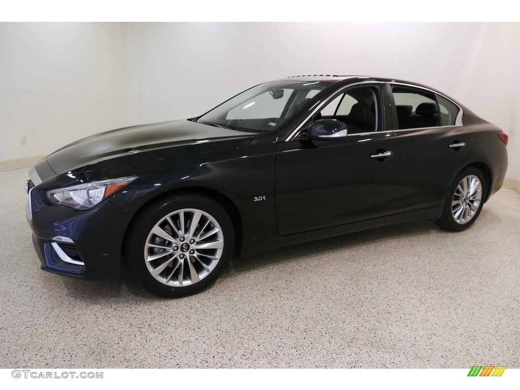 Midnight Black 2019 Infiniti Q50 3.0t AWD Exterior Photo #135358445