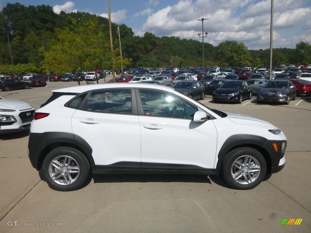 Chalk White 2020 Hyundai Kona SE AWD Exterior Photo #135361691