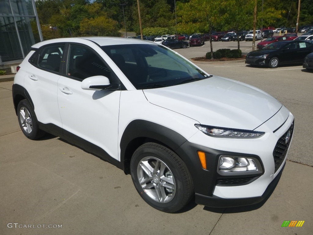 Chalk White 2020 Hyundai Kona SE AWD Exterior Photo #135361718