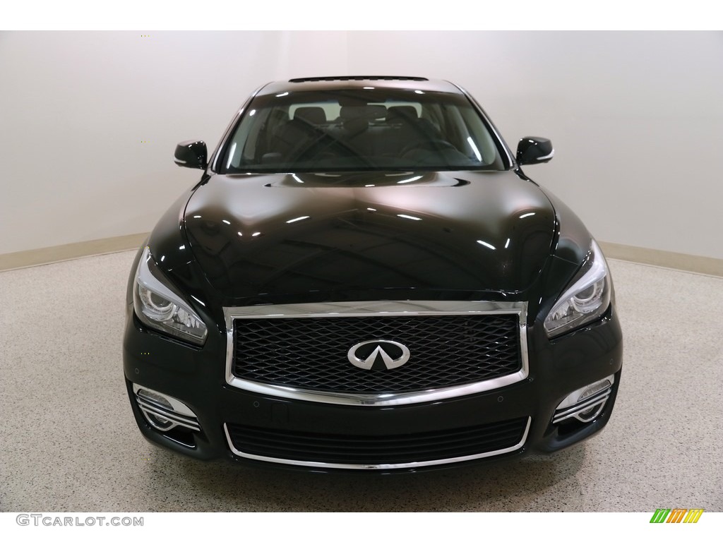 2019 Q70 3.7X LUXE - Black Obsidian / Graphite photo #2