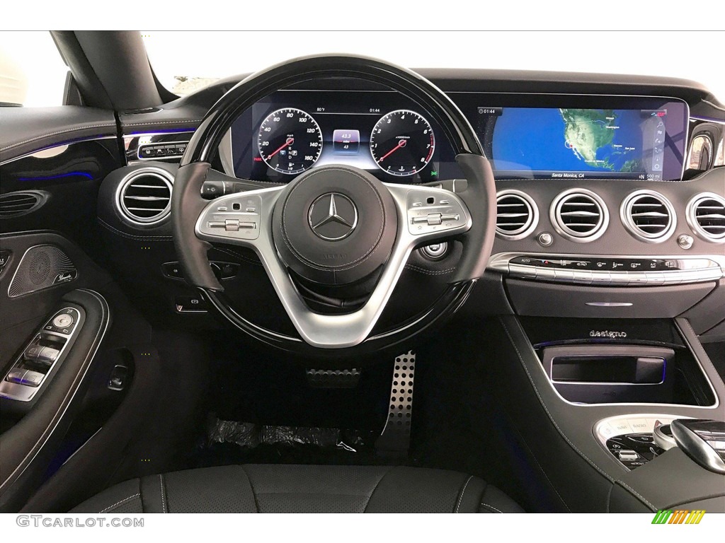 2019 S 560 4Matic Coupe - designo Cashmere White (Matte) / Black photo #4