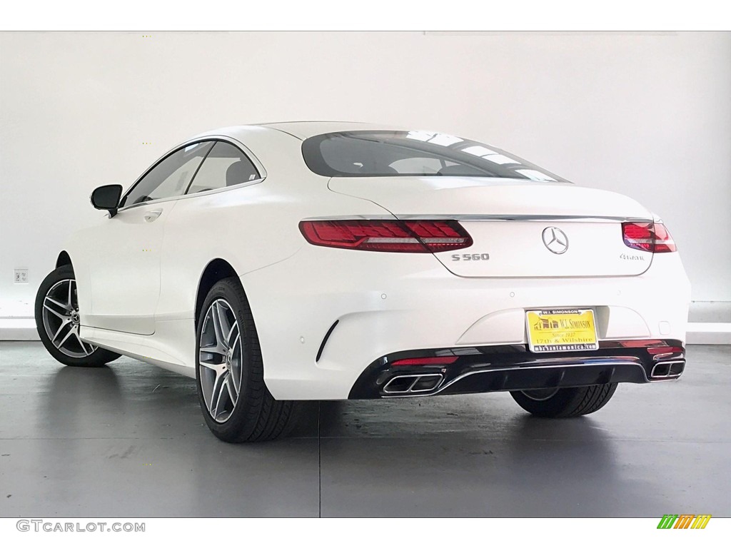 2019 S 560 4Matic Coupe - designo Cashmere White (Matte) / Black photo #10