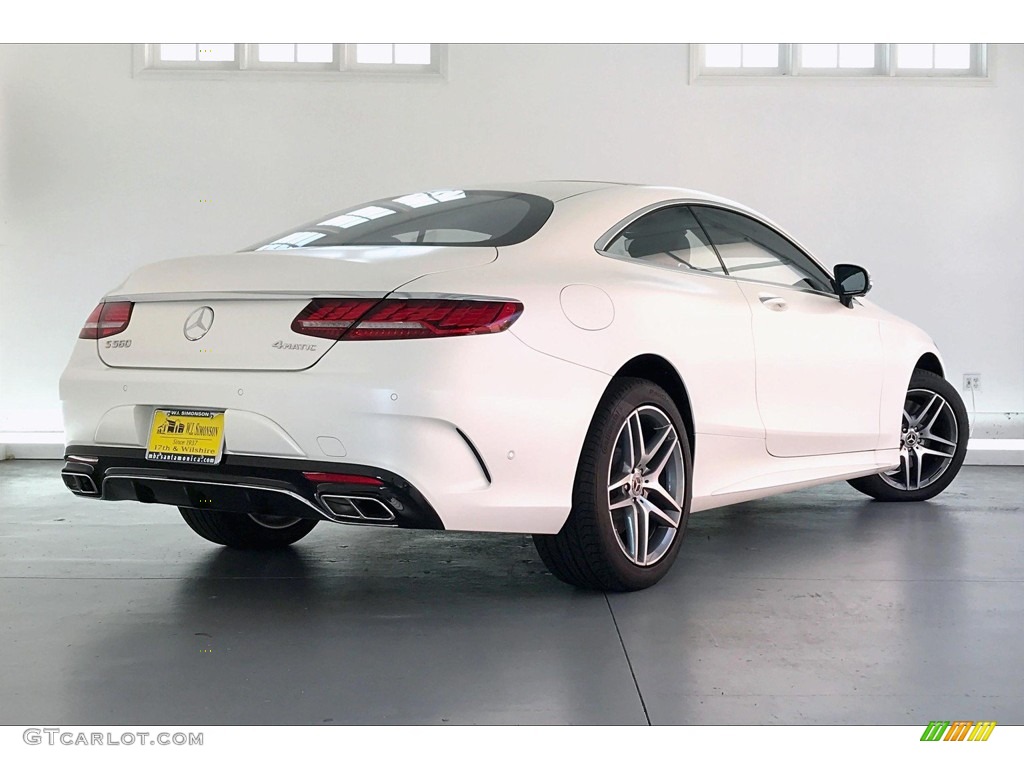 2019 S 560 4Matic Coupe - designo Cashmere White (Matte) / Black photo #16