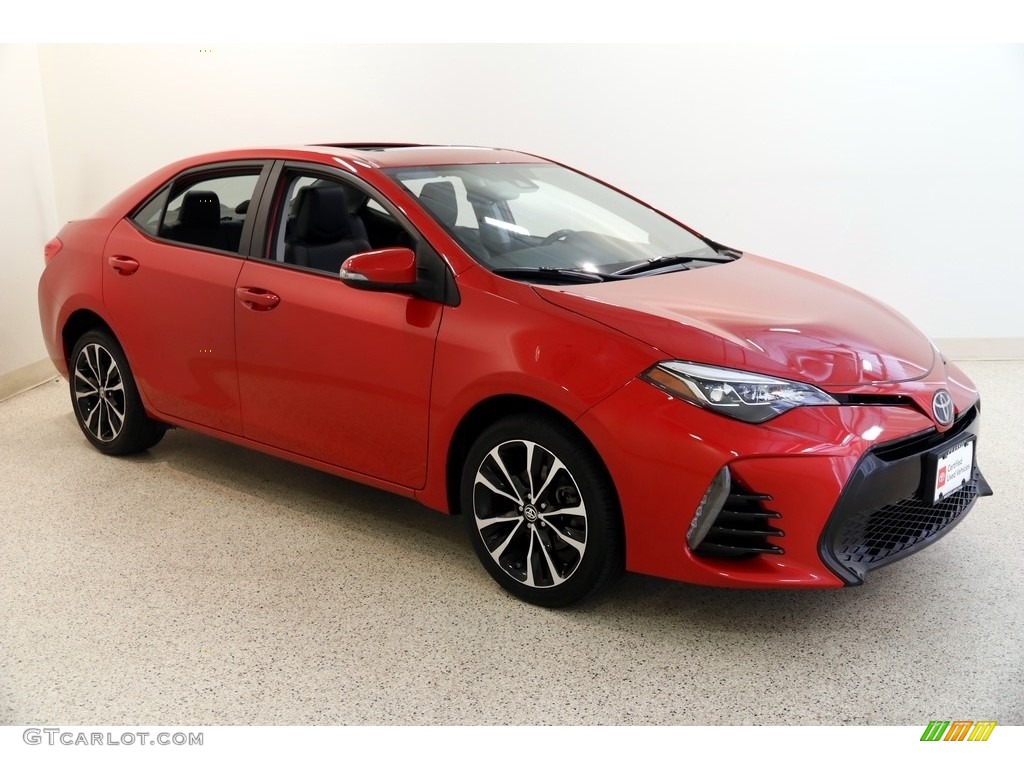 2017 Corolla SE - Barcelona Red Metalic / Black photo #1