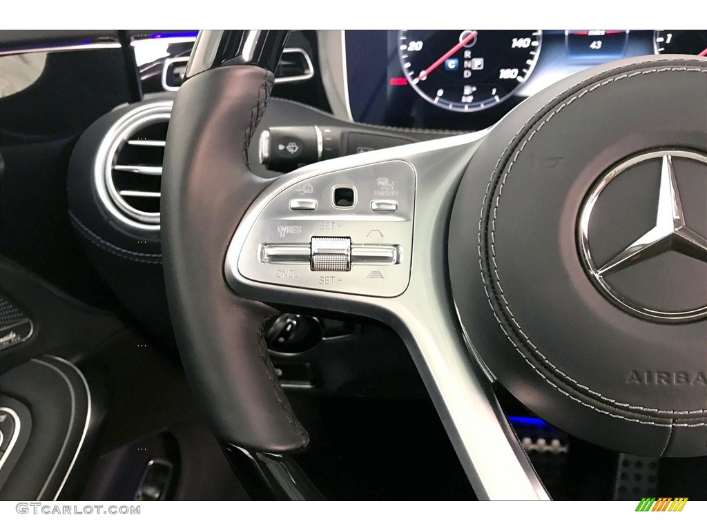 2019 Mercedes-Benz AMG GT C Coupe Black Steering Wheel Photo #135364085