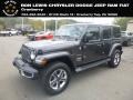 2019 Granite Crystal Metallic Jeep Wrangler Unlimited Sahara 4x4  photo #1