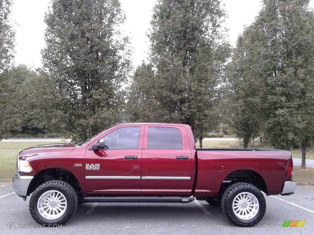 2017 2500 Tradesman Crew Cab 4x4 - Delmonico Red Pearl / Black/Diesel Gray photo #1